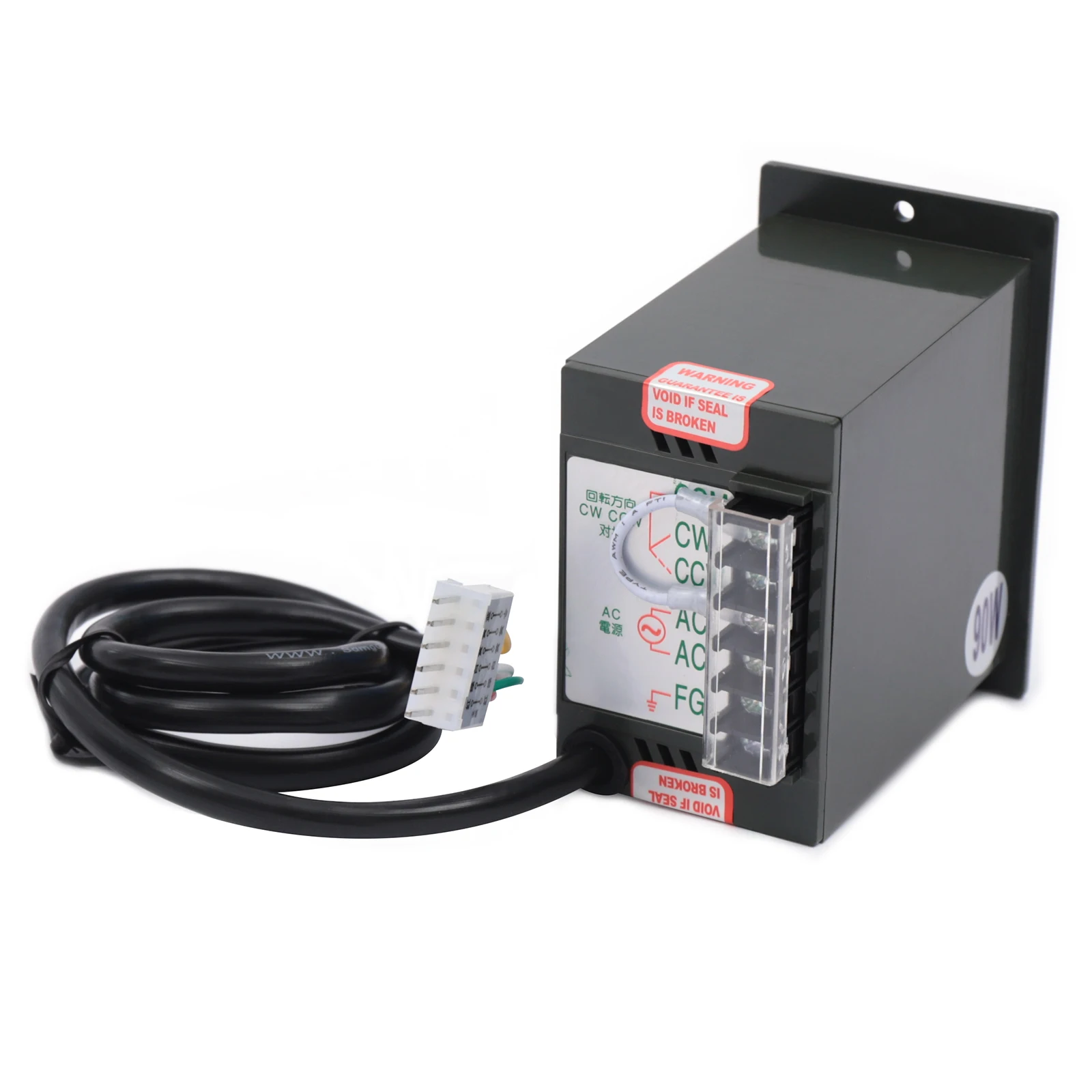 90W 20K Induction Motor with Gear Controller and Bracket| 1.2*2.8cm Shaft 220V AC Motor for Packaging Machine