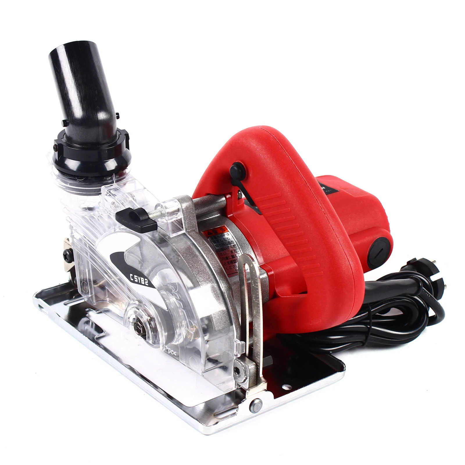 125MM Dust-free Cutter, Marble Cutter, Vacuum Cutting Saw, 1800W, Adjustable Cutting Depth (0-1.61 inches) and Angle (0-45°)