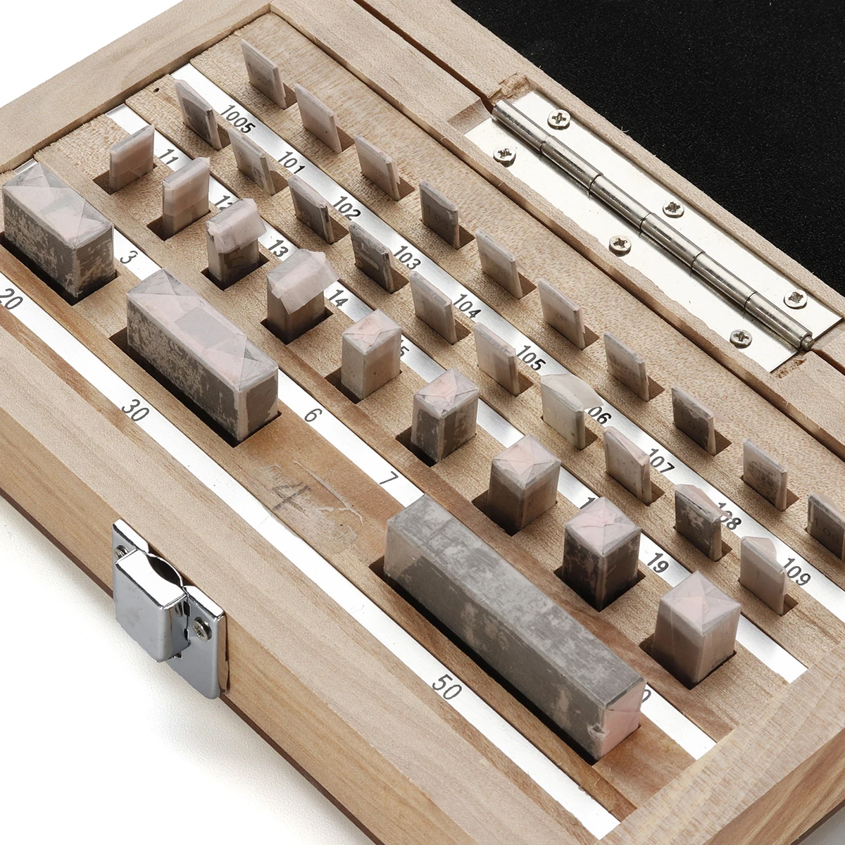 32pcs Steel Metric Woodworking Gage Block Gauge Set 0 Slip Inspection Block 1.005-50mm Caliper Tool for Inspection & Measurement