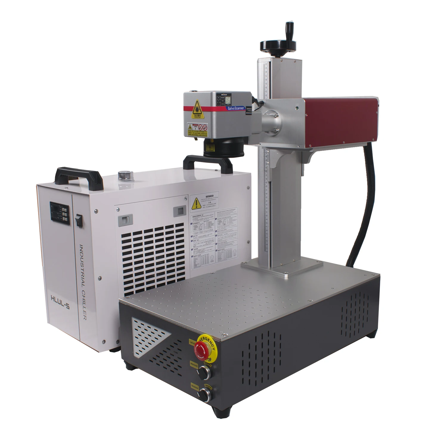 EU Stock CRS 10/15W UV Laser Marker with Chiller 355nm UV Laser Engraving Machine for Metal Wood PVC Acrylic Domestic Factory