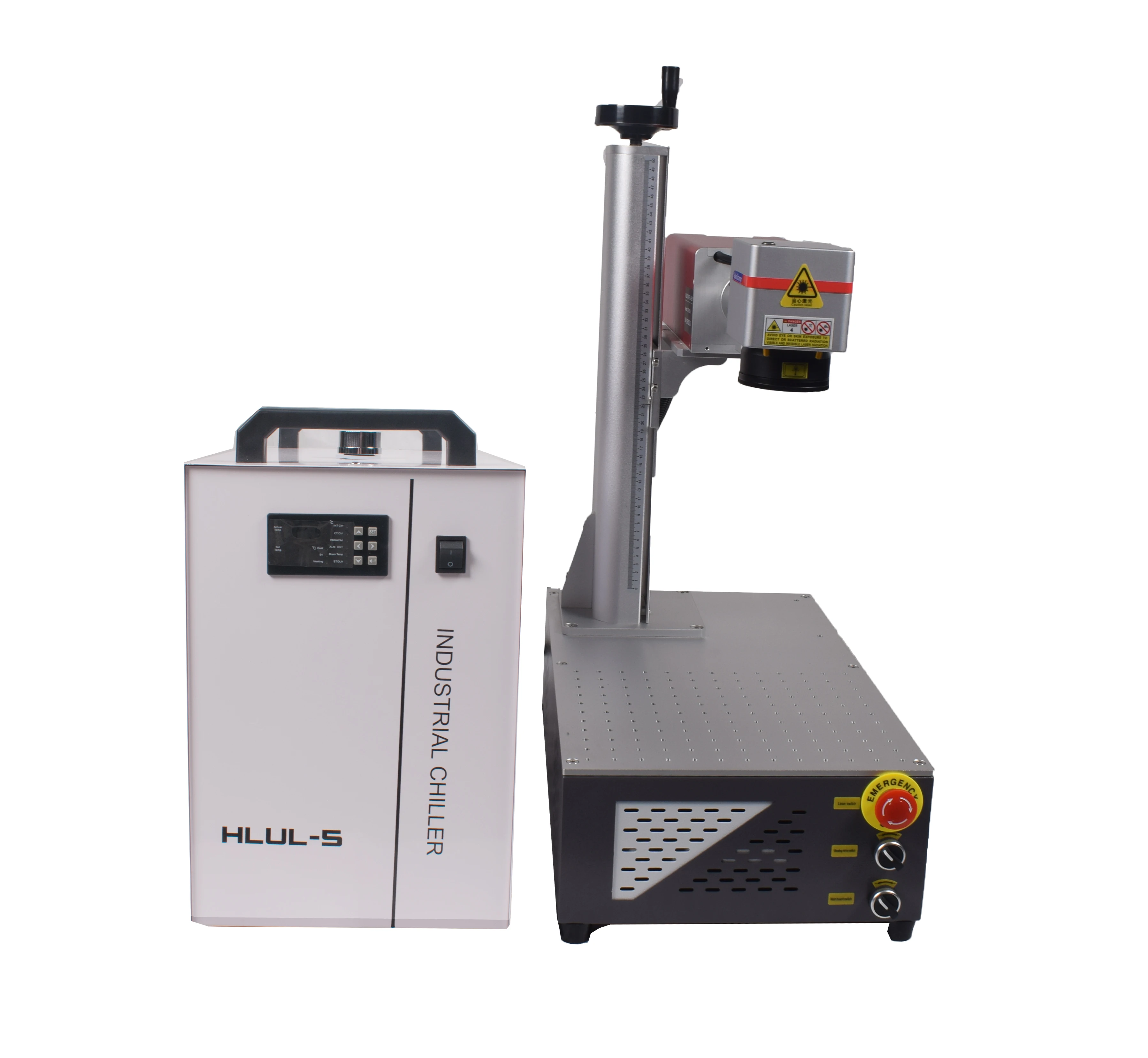 EU Stock CRS 10/15W UV Laser Marker with Chiller 355nm UV Laser Engraving Machine for Metal Wood PVC Acrylic Domestic Factory