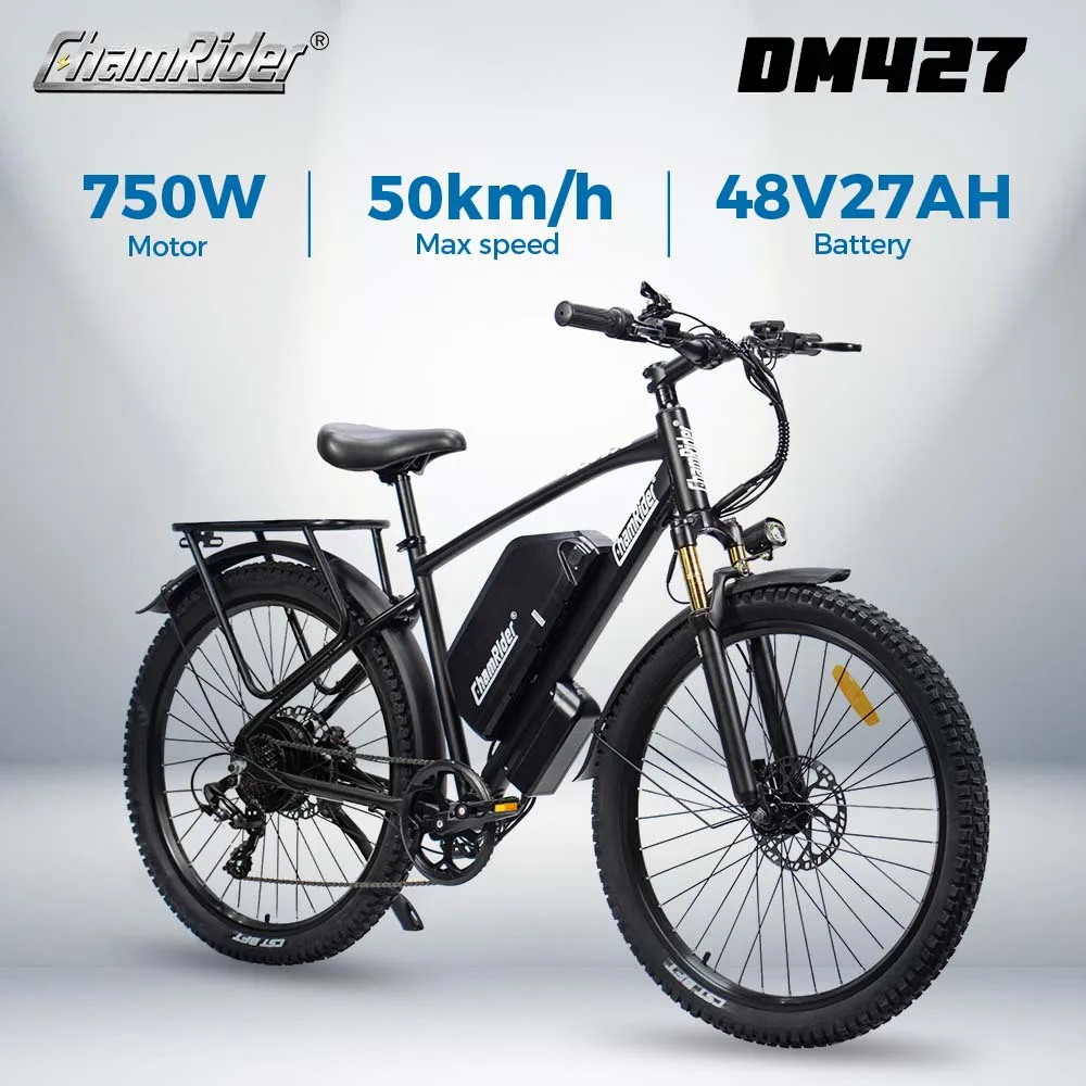 ChamRider DM427 E-bike Long Range Lightweight Stylish Commuter Delivery E-MTB for European Teens Riders Electric Bike