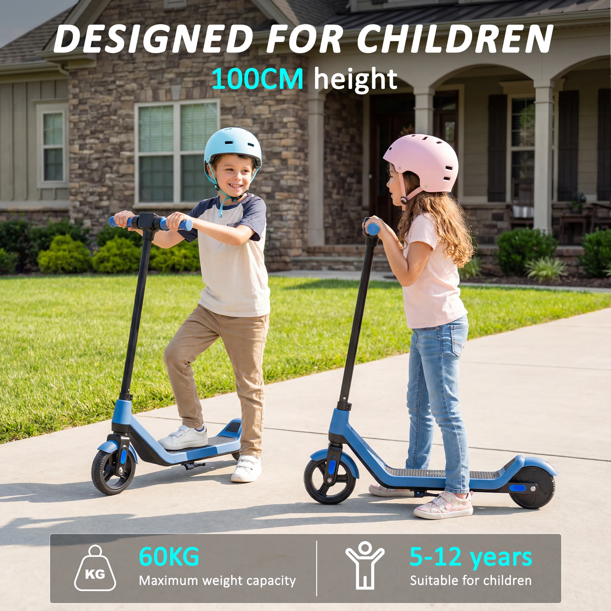 Todimart Electric Children, maximum speed 16 km/h, range 8-10 km, children 6-12 years old, LED screen