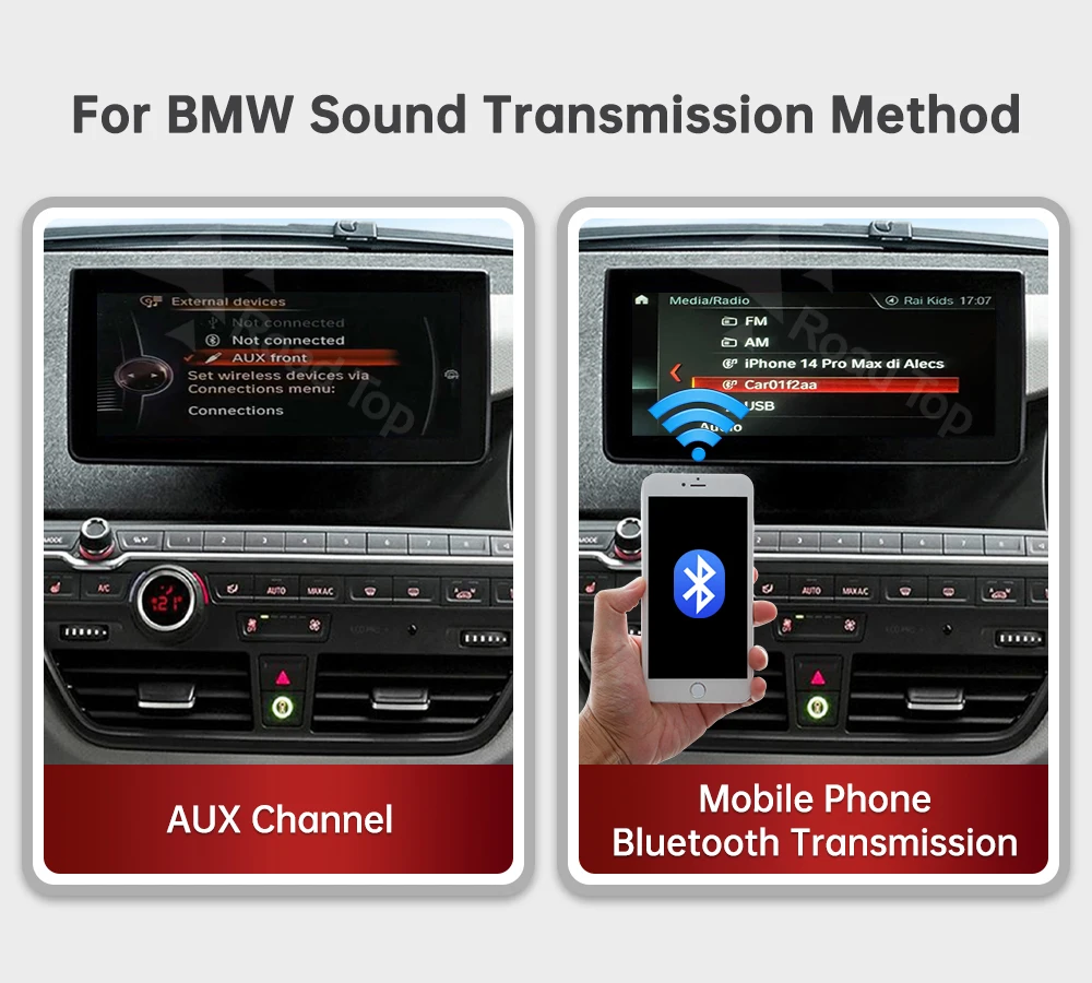 RoadTop Wireless CarPlay for BMW i3 I01 NBT EVO 2013-2020 With GPS Android Auto Mirror Link AirPlay CarPlay Autolink Function