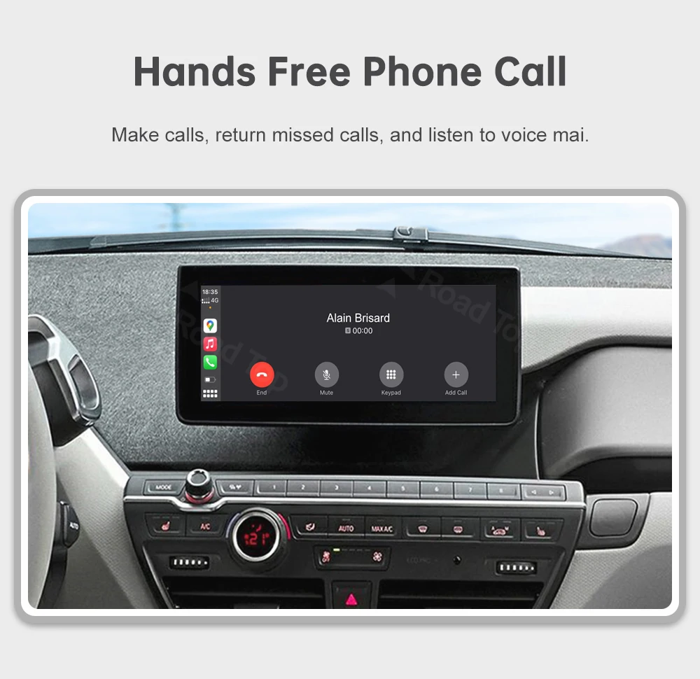 RoadTop Wireless CarPlay for BMW i3 I01 NBT EVO 2013-2020 With GPS Android Auto Mirror Link AirPlay CarPlay Autolink Function
