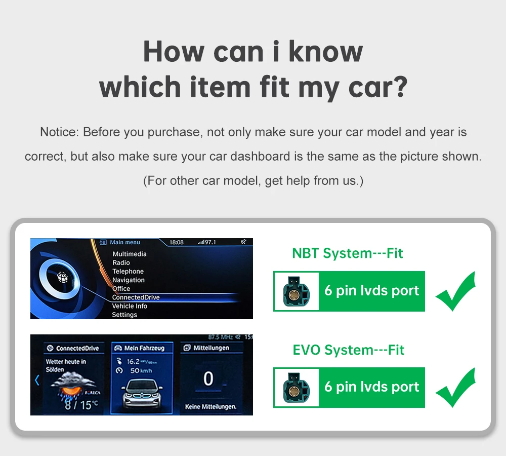 RoadTop Wireless CarPlay for BMW i3 I01 NBT EVO 2013-2020 With GPS Android Auto Mirror Link AirPlay CarPlay Autolink Function
