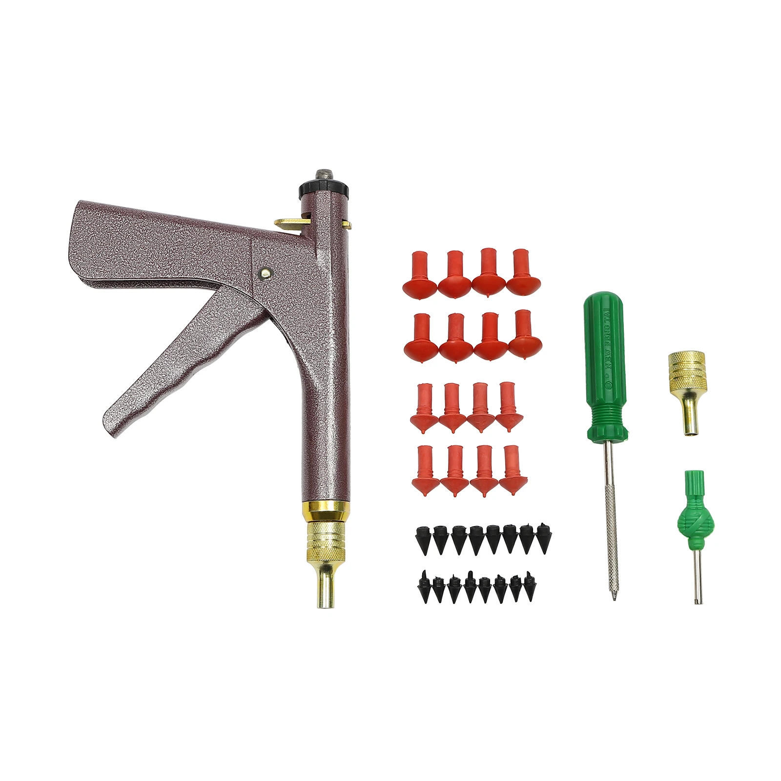 Car Wheel Vacuum Tyre Repair Tool Kit Mushroom Plug Tire Plugger Tubeless W/ Box
