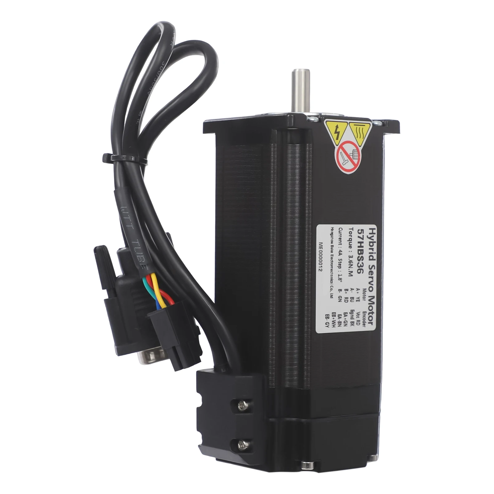 3.6Nm 4A Nema23 Closed Loop Stepper Motor Kit| HBS57 2-Phase Stepper Motor with 57HBS36 Hybird Servo Driver