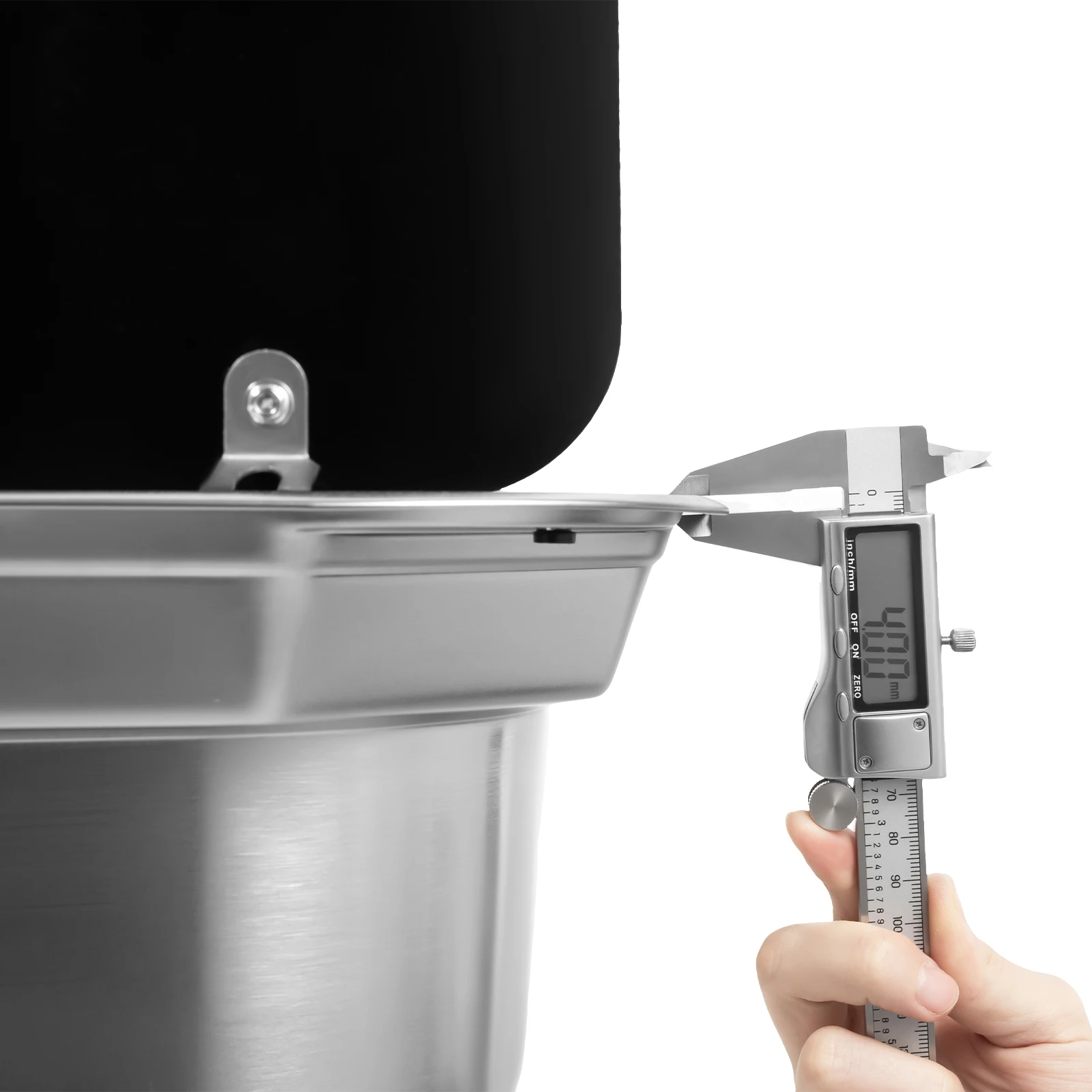 16.7x14.7 Inch Hand Wash Basin Stainless Steel RV Sink with Folded Faucet Tempered Glass Lid van Camper Trailer Accessories