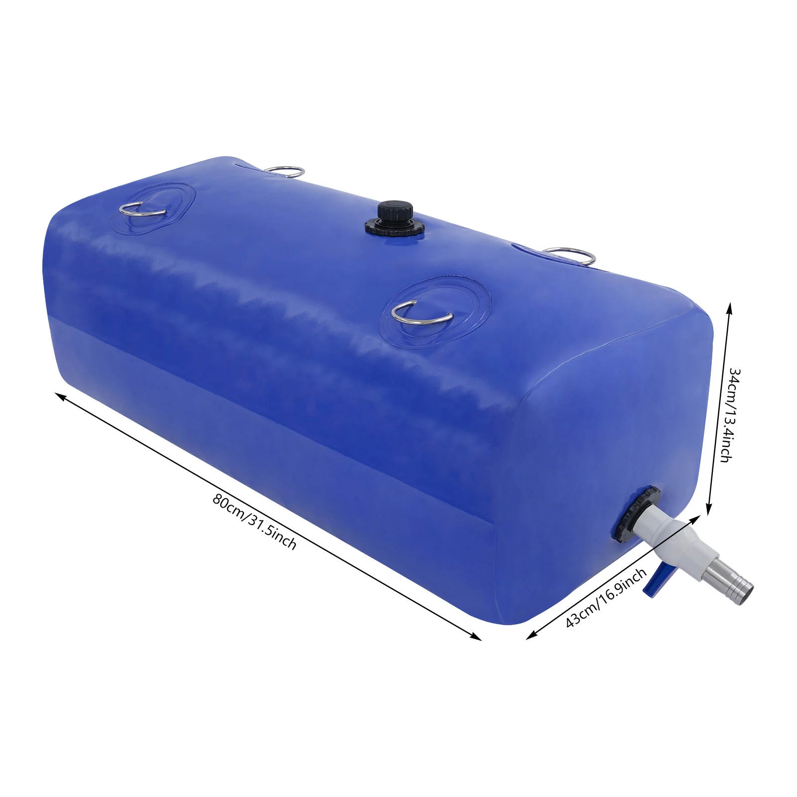 110L/240L Water Bladder Storage Containers Foldable Portable Water Tank Large Capacity Soft Water Bag Drought Resistance