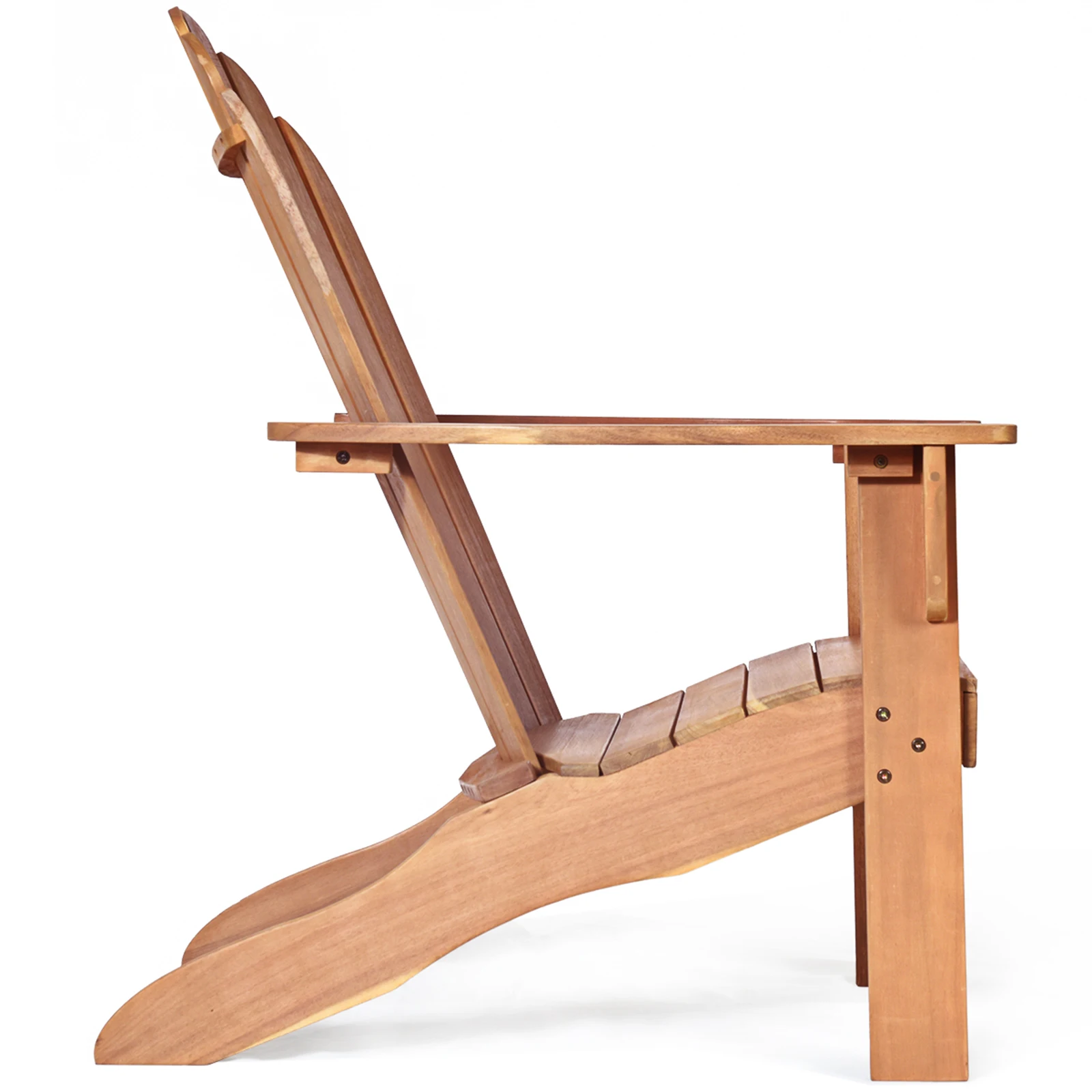 Adirondack Chair, Garden Chair Made of Acacia Wood, Garden Chair, Adirondack Chair for Garden, Patio (Natural)