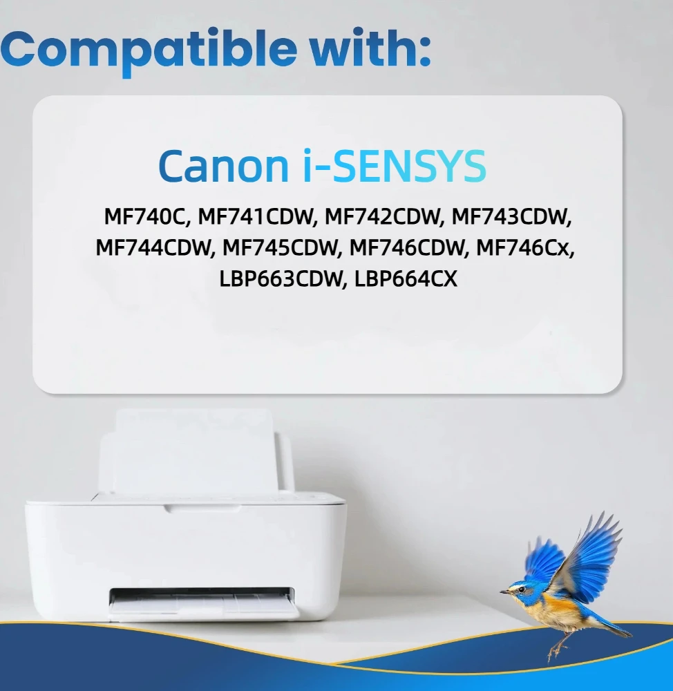 Jhaan 055H Toner Cartridges Compatible with Canon 055H 055 I-SENSYS MF744Cdw MF741Cdw MF743Cdw MF745Cdw MF746Cx MF742Cdw LBP660C
