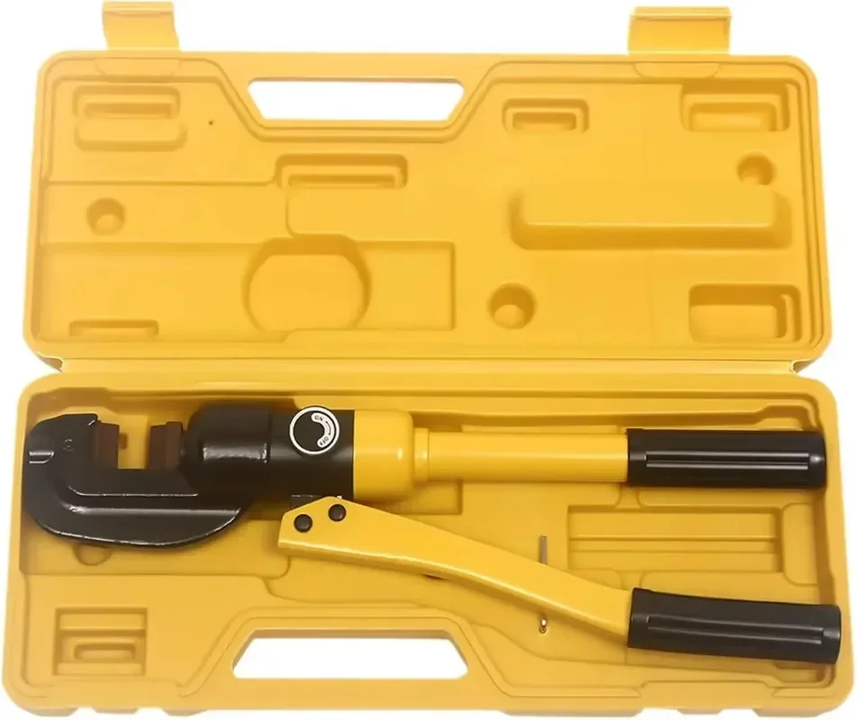 CNCEST 13 Ton Portable Hydraulic Cutter Steel Cutter Hydraulic Bolt Cutter Rebar Cutter 4mm-22mm with Box Yellow