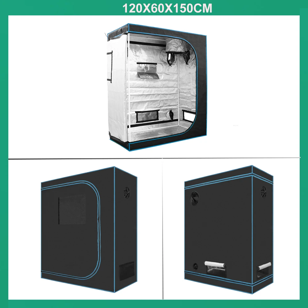 BEYLSION Mental Fabric Plant Grow Box Tent 600D Growing Tent Dark Room +Watch Window For Green House Plants Flower Hydroponic