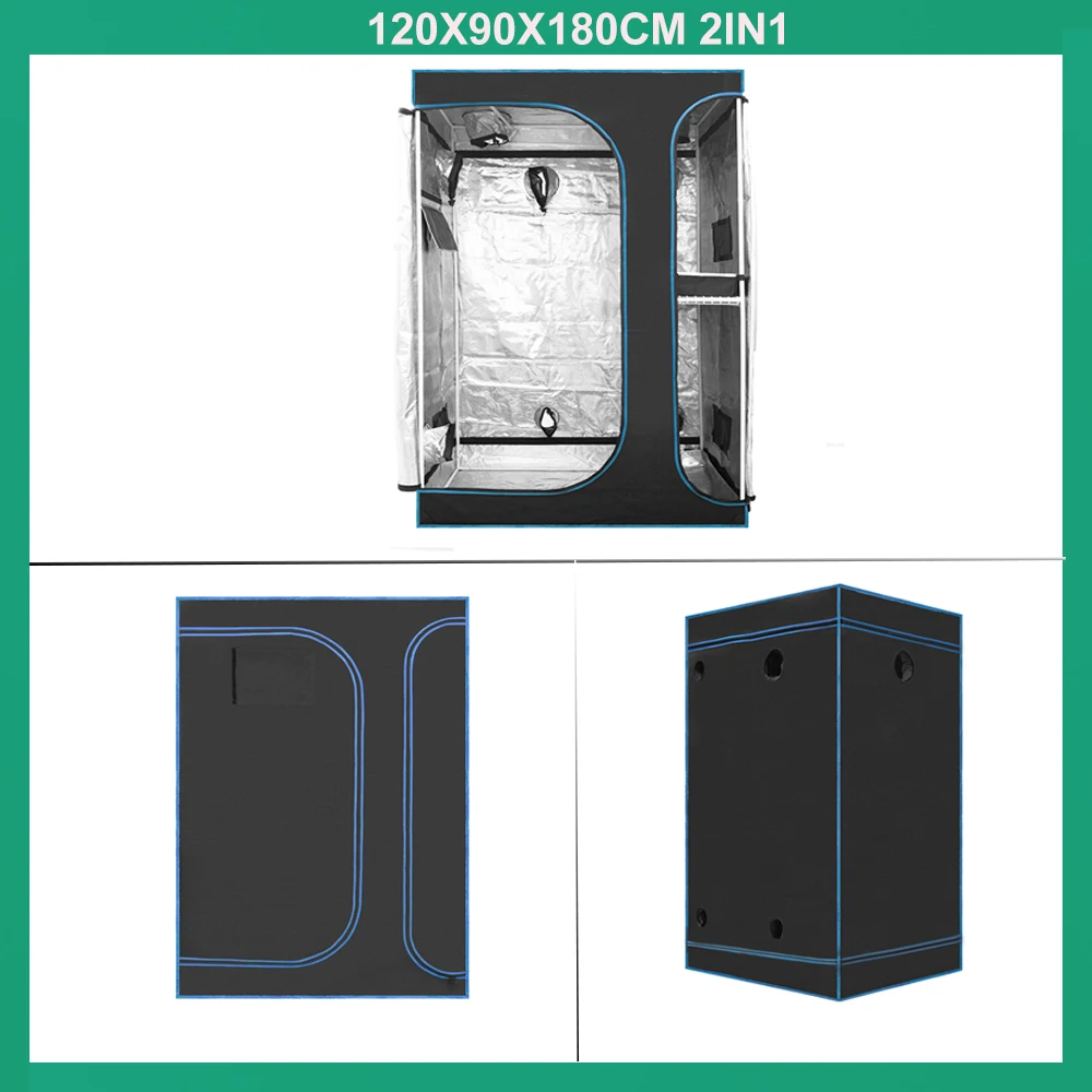 BEYLSION Mental Fabric Plant Grow Box Tent 600D Growing Tent Dark Room +Watch Window For Green House Plants Flower Hydroponic