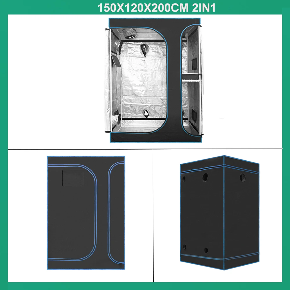 BEYLSION Mental Fabric Plant Grow Box Tent 600D Growing Tent Dark Room +Watch Window For Green House Plants Flower Hydroponic