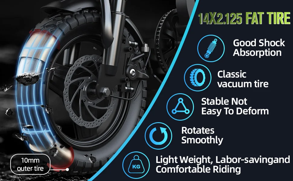 TOOFLY GE5 Foldable Electric Bicycle 250W 48V15AH Lithium Battery Adult Riding Electric Bike 14-inch Tire Urban Commuter E-bike