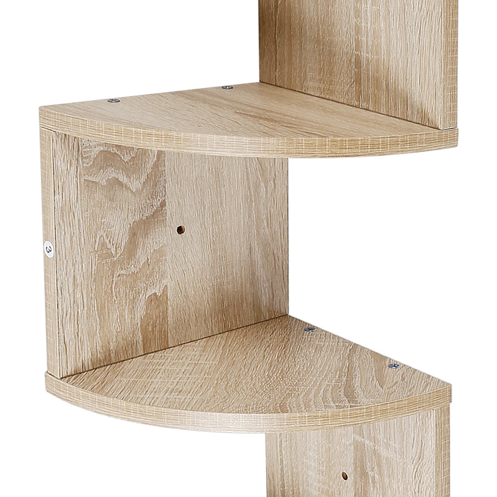 Corner Shelf, Wall Shelf 5 Levels, Floating Shelf, Wall-mounted Shelf, Space-saving, for Kitchen Bedroom Living Room