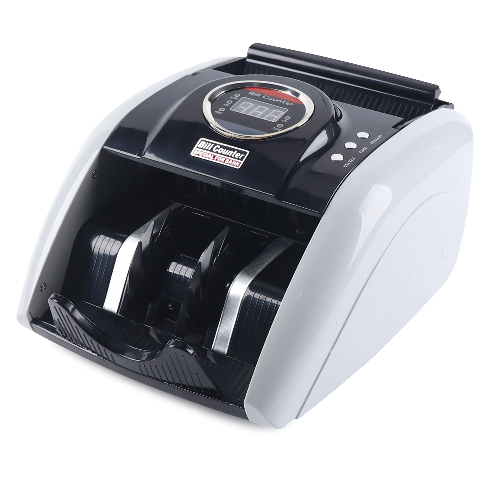 Portable Money Counter Machine, 900 Bills/Min Banknote Counter with UV Detection Counterfeit Bill Cash Currency Detection