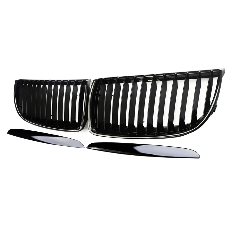 SAIQINGSP Gloss Black Front Kidney Grill Grille Bumper For BMW 3-Series E90 E91 2005-2008 CAR Accessories TOOLS