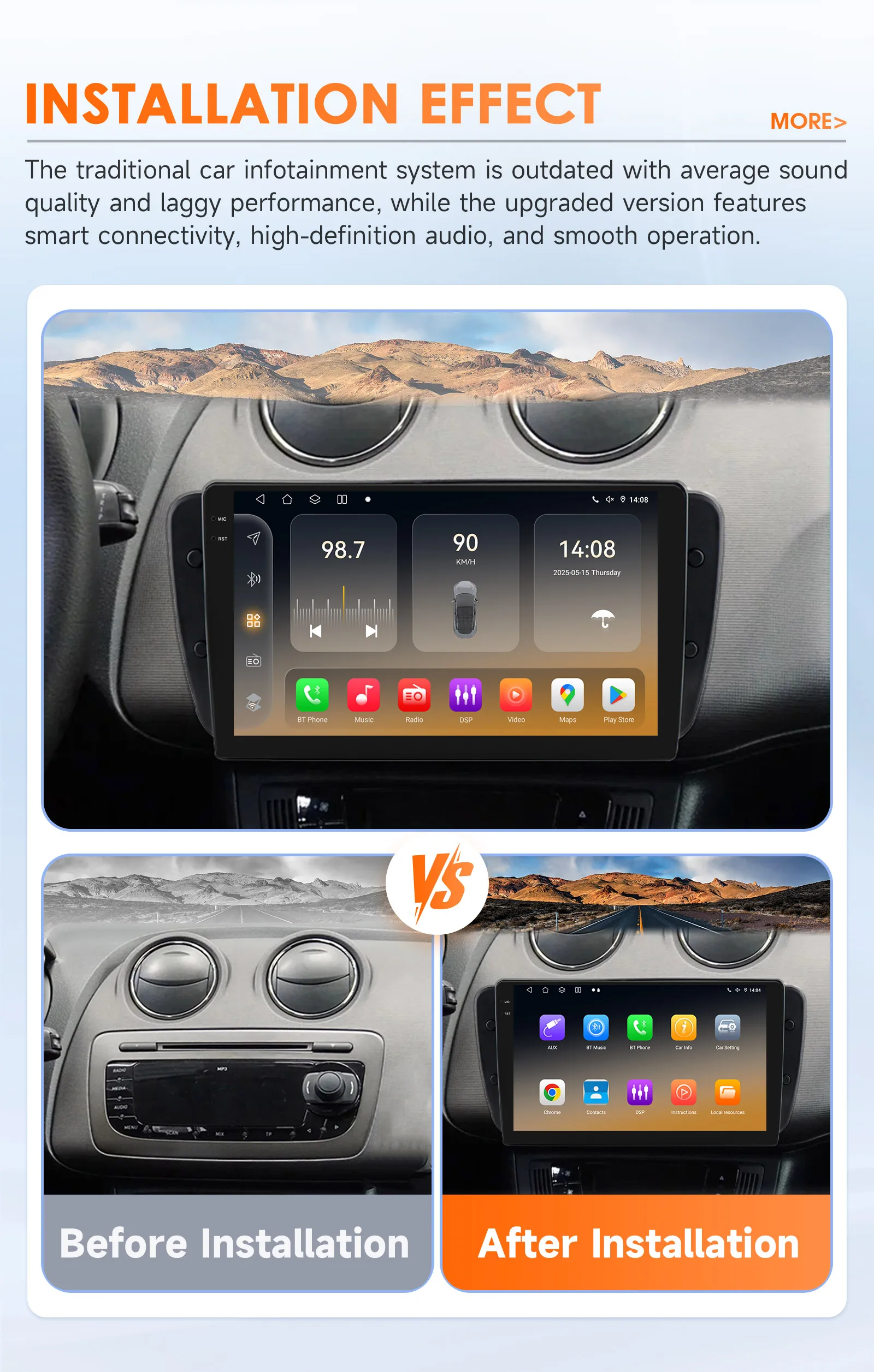 Hizpo 9" Carplay Android Radio for Seat Ibiza 6j 2009 - 2013 2010 4G Car Multimedia GPS 2din Autoradio 360 Camera Octa Core 6115