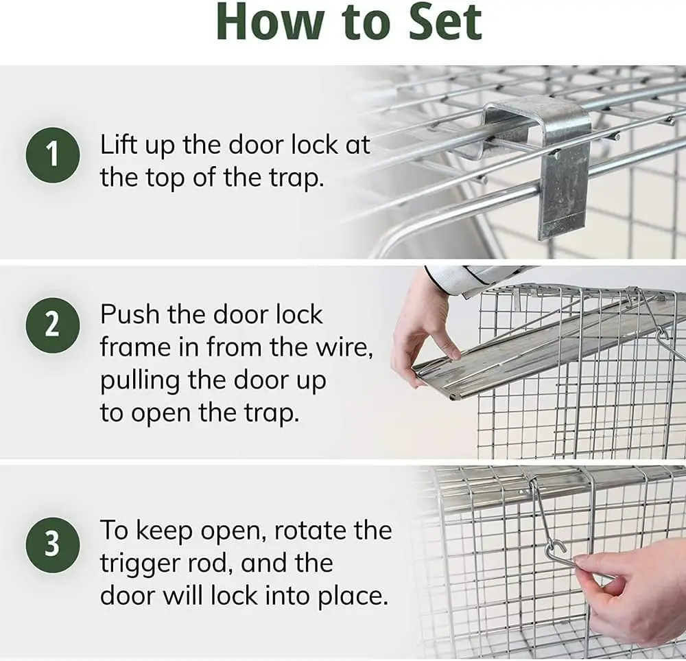 One-Door Live Animal Traps Cage Catcher for Mouse Squirrel Rabbit Opossum Skunk Mink Chipmunk, Humane Rat Trap Catch and Release