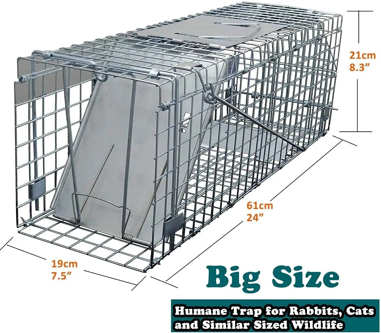 One-Door Live Animal Traps Cage Catcher for Mouse Squirrel Rabbit Opossum Skunk Mink Chipmunk, Humane Rat Trap Catch and Release