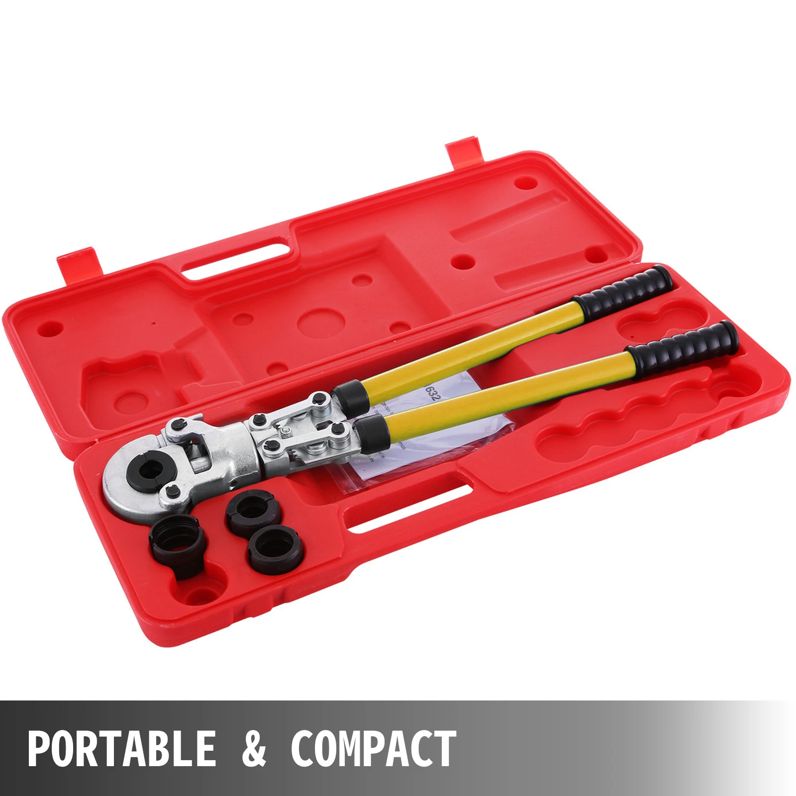 SucceBuy Plumbing Pipe Crimping Pliers Manual Crimper Tools with Torsion Spring & TH Jaws 16-32mm for PEX Aluminum Plastic Tube