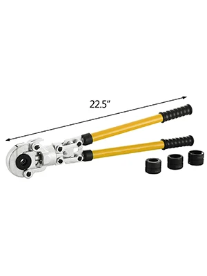 SucceBuy Plumbing Pipe Crimping Pliers Manual Crimper Tools with Torsion Spring & TH Jaws 16-32mm for PEX Aluminum Plastic Tube