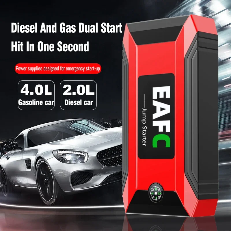 1200A Car Jump Starter Power Bank Portable Battery Booster Charger 12V Starting Device Diesel External Battery