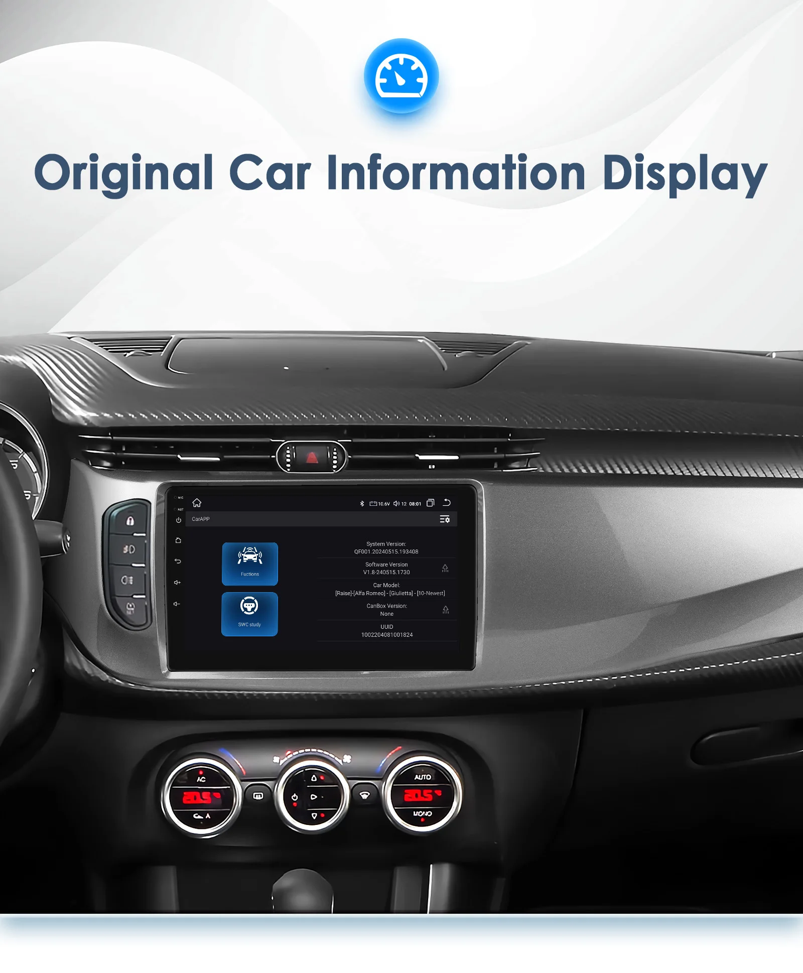 Hizpo 9inch Android Auto Car Radio for Alfa Romeo Giulietta 2015 - 2018 GPS RDS DSP 4G BT CarPlay UI8581 Intelligent Stystem