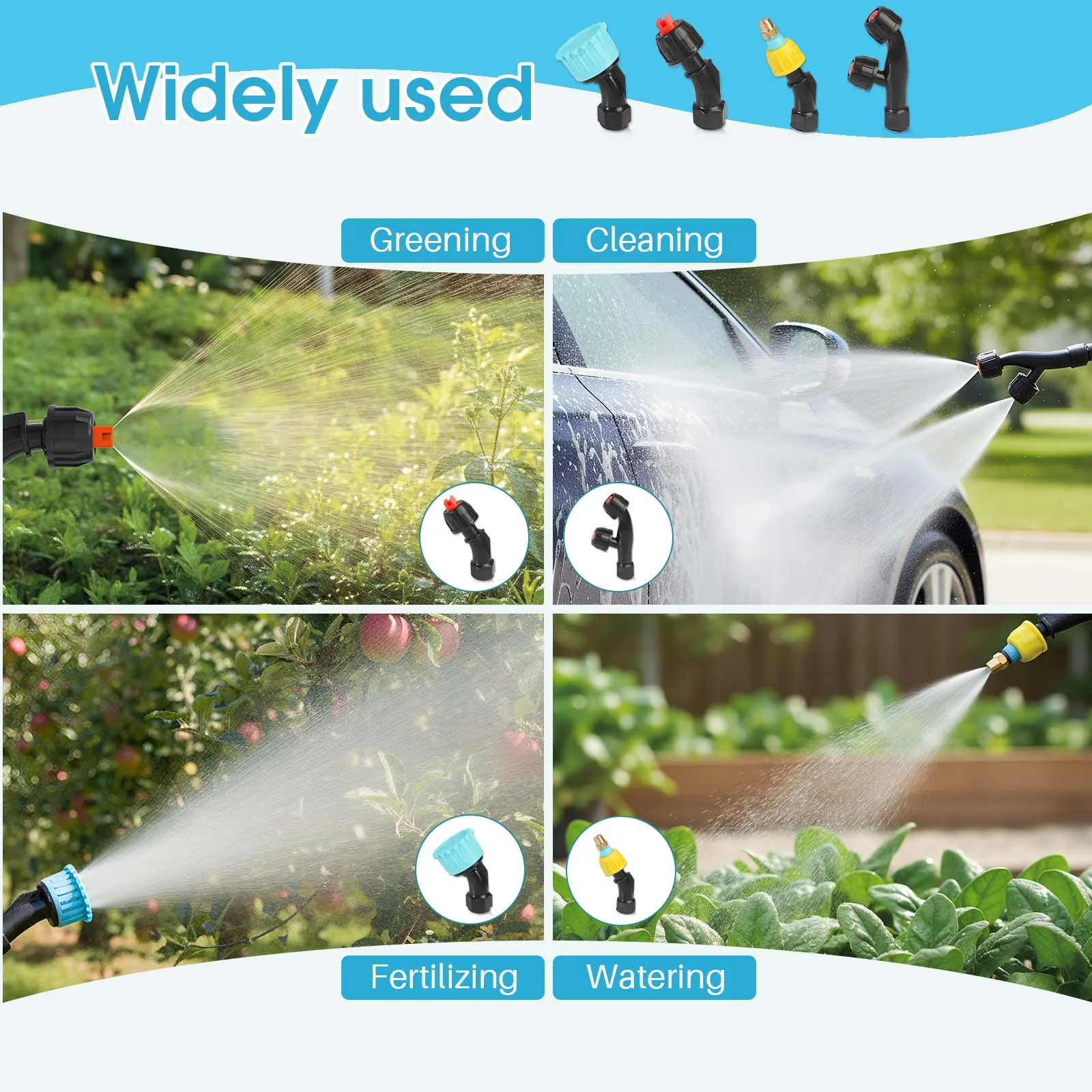 6.5L/8L/9L Automatic Electric Sprayer Garden Plant Sprayer Handheld Rechargeable Sprinkler Sprayer Atomization Shouldered Watering Can