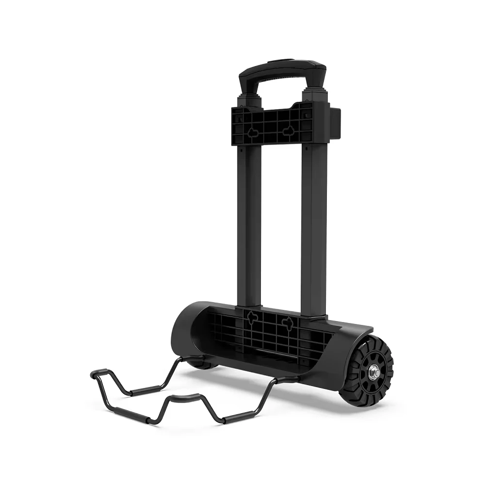 SOLARPLAY Hand Trolley for Portable Power Station Support Up to 50 lbs Adjustable Handle Flat Wheel Spinning Trolley Lightweight