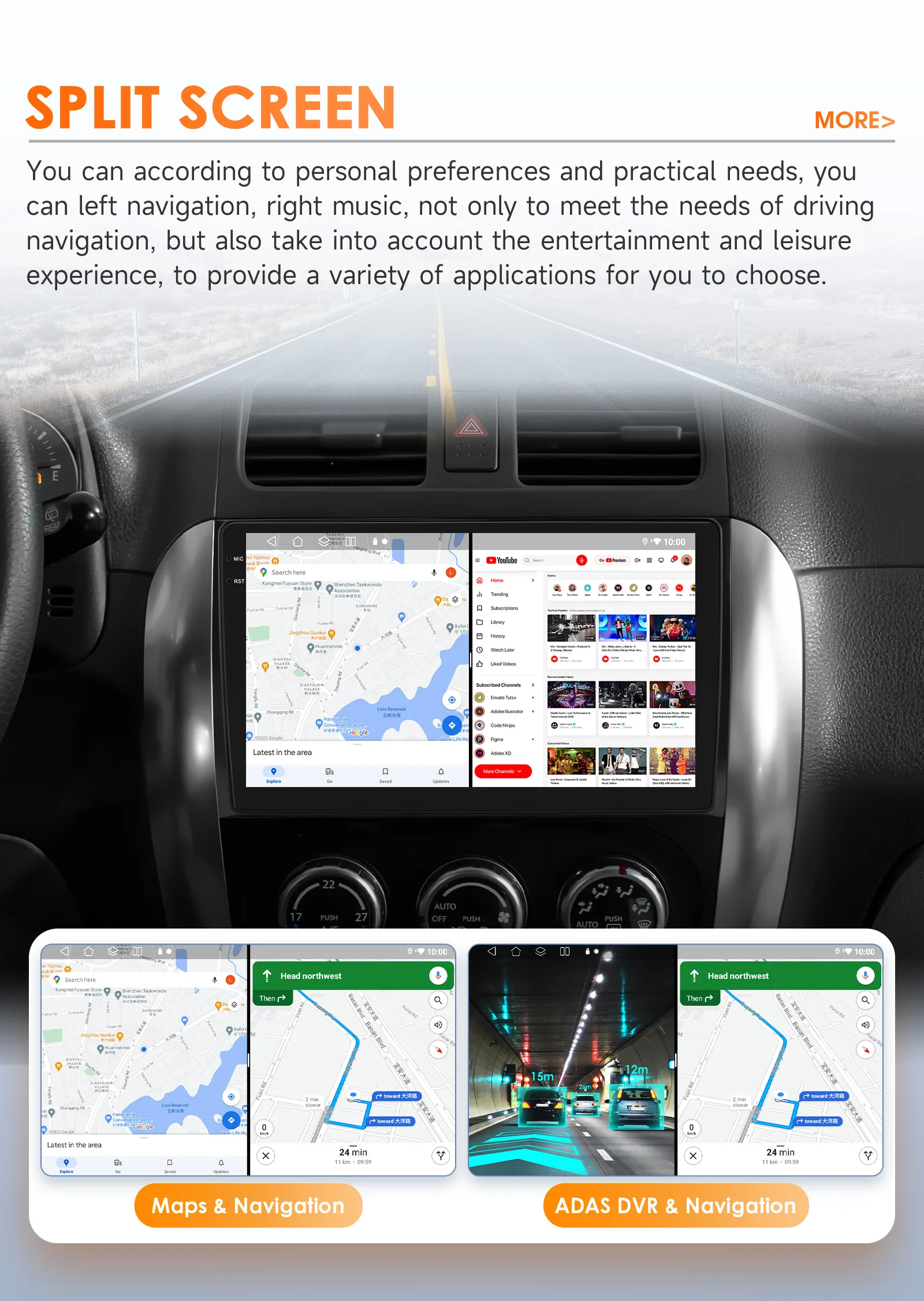 Hizpo Car Intelligent Systems Radio For Suzuki SX4 2006-2013 For Fiat Sedici 2005-2014 Carplay Android Auto Multimedia GPS 2din