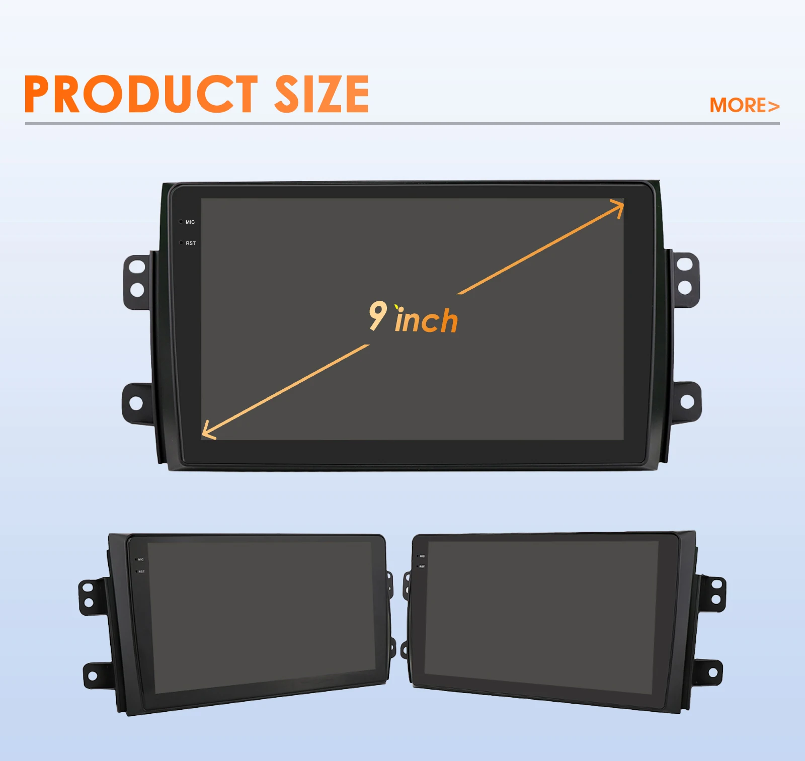 Hizpo Car Intelligent Systems Radio For Suzuki SX4 2006-2013 For Fiat Sedici 2005-2014 Carplay Android Auto Multimedia GPS 2din