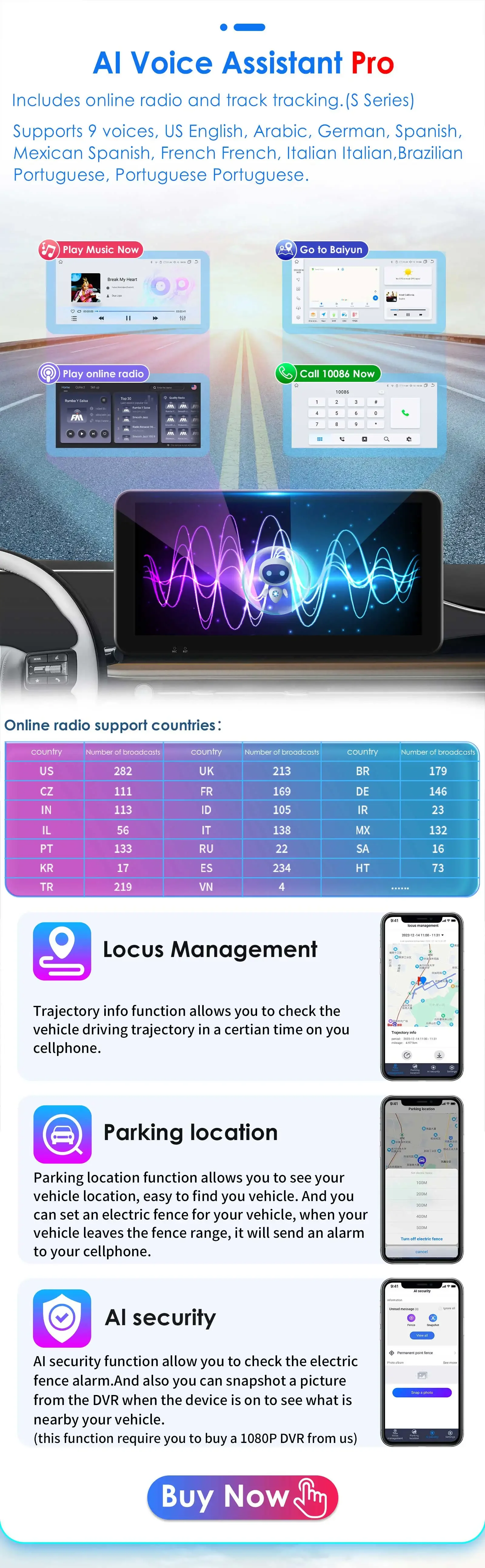 10.34" Hizpo Android Auto Car Radio for Volkswagen VW Golf Touran Passat Polo Jetta Sharan Caddy Skoda Octavia Seat Carplay Navi