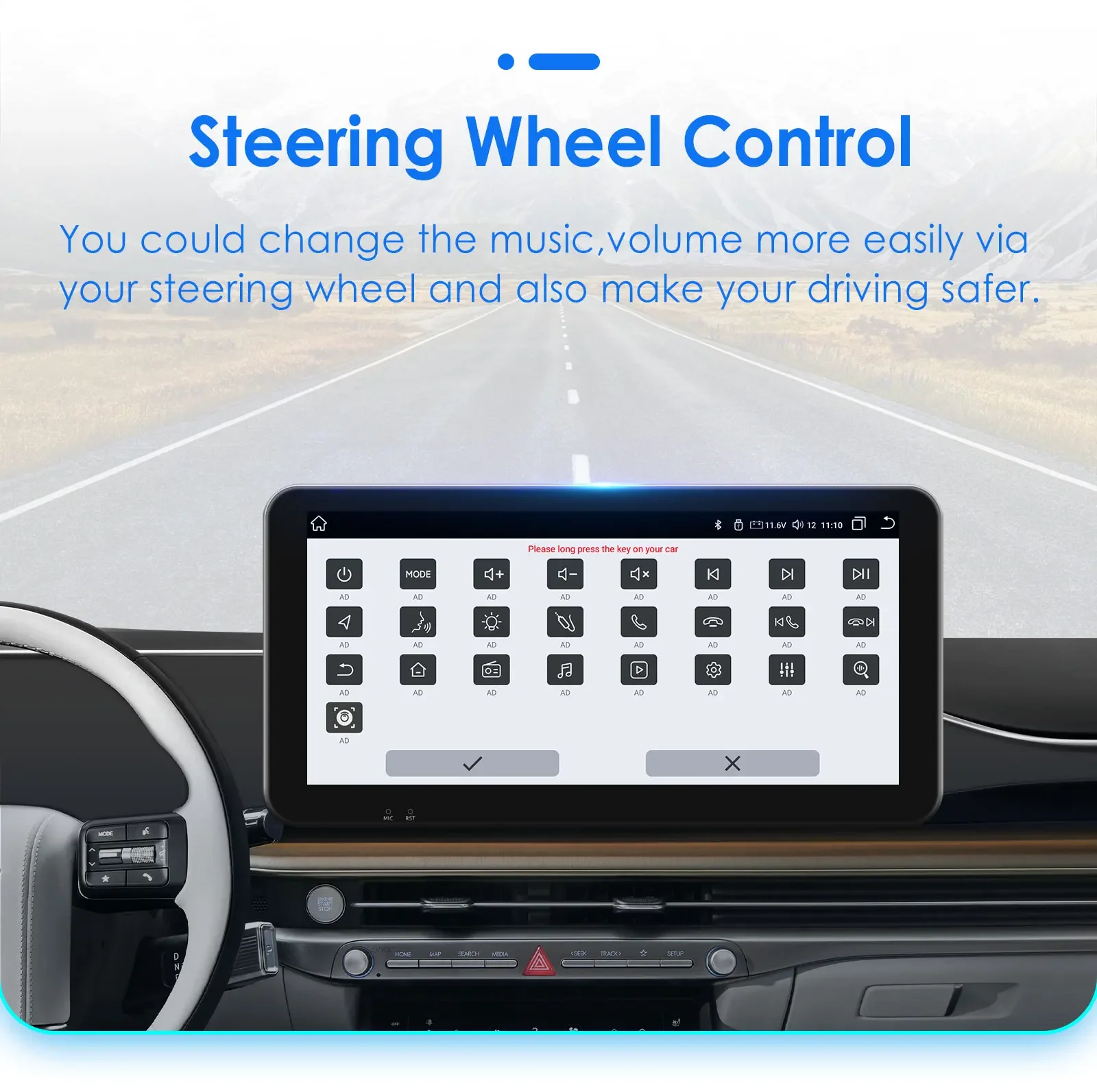 10.34" Hizpo Android Auto Car Radio for Volkswagen VW Golf Touran Passat Polo Jetta Sharan Caddy Skoda Octavia Seat Carplay Navi