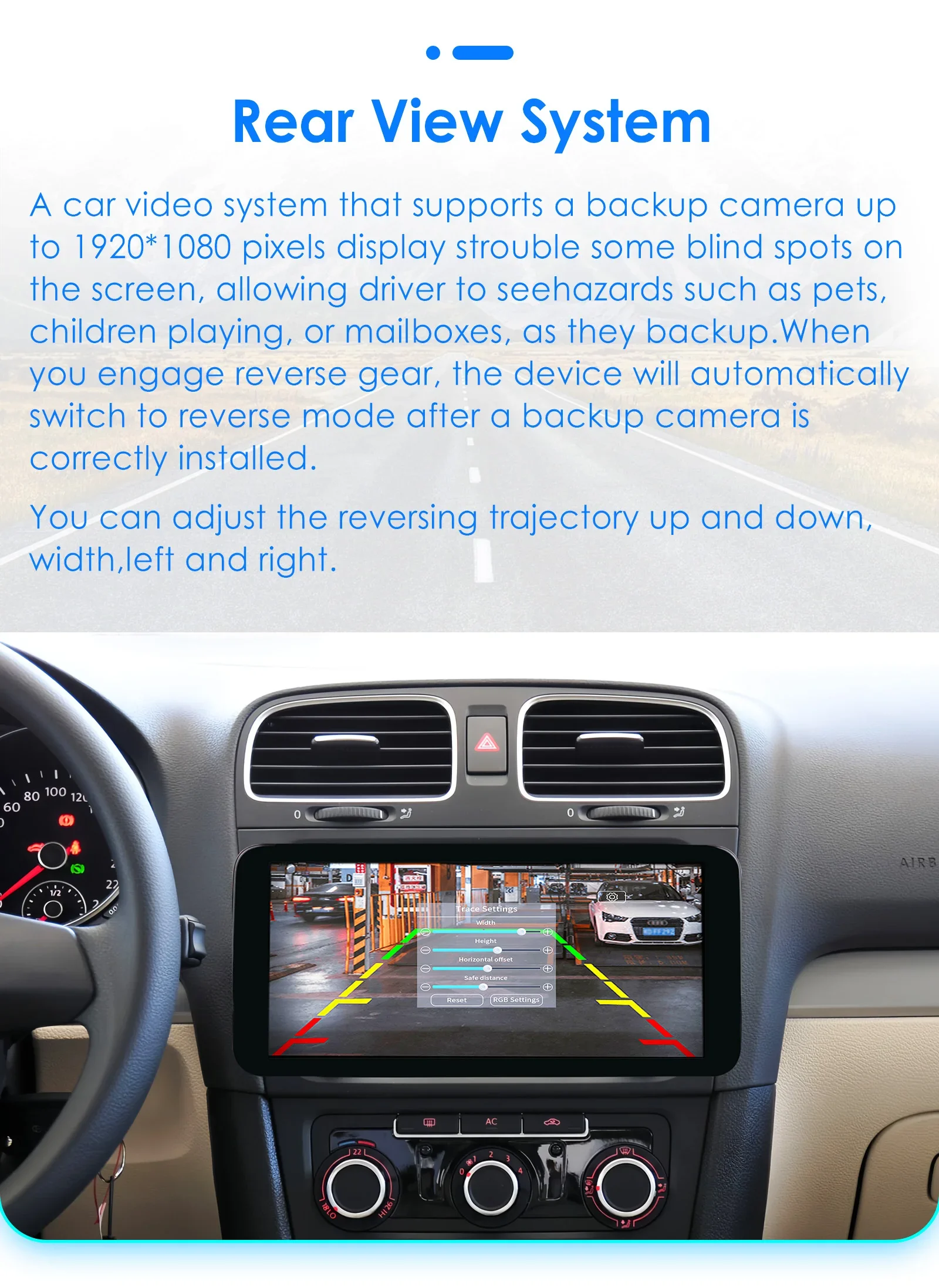 10.34" Hizpo Android Auto Car Radio for Volkswagen VW Golf Touran Passat Polo Jetta Sharan Caddy Skoda Octavia Seat Carplay Navi