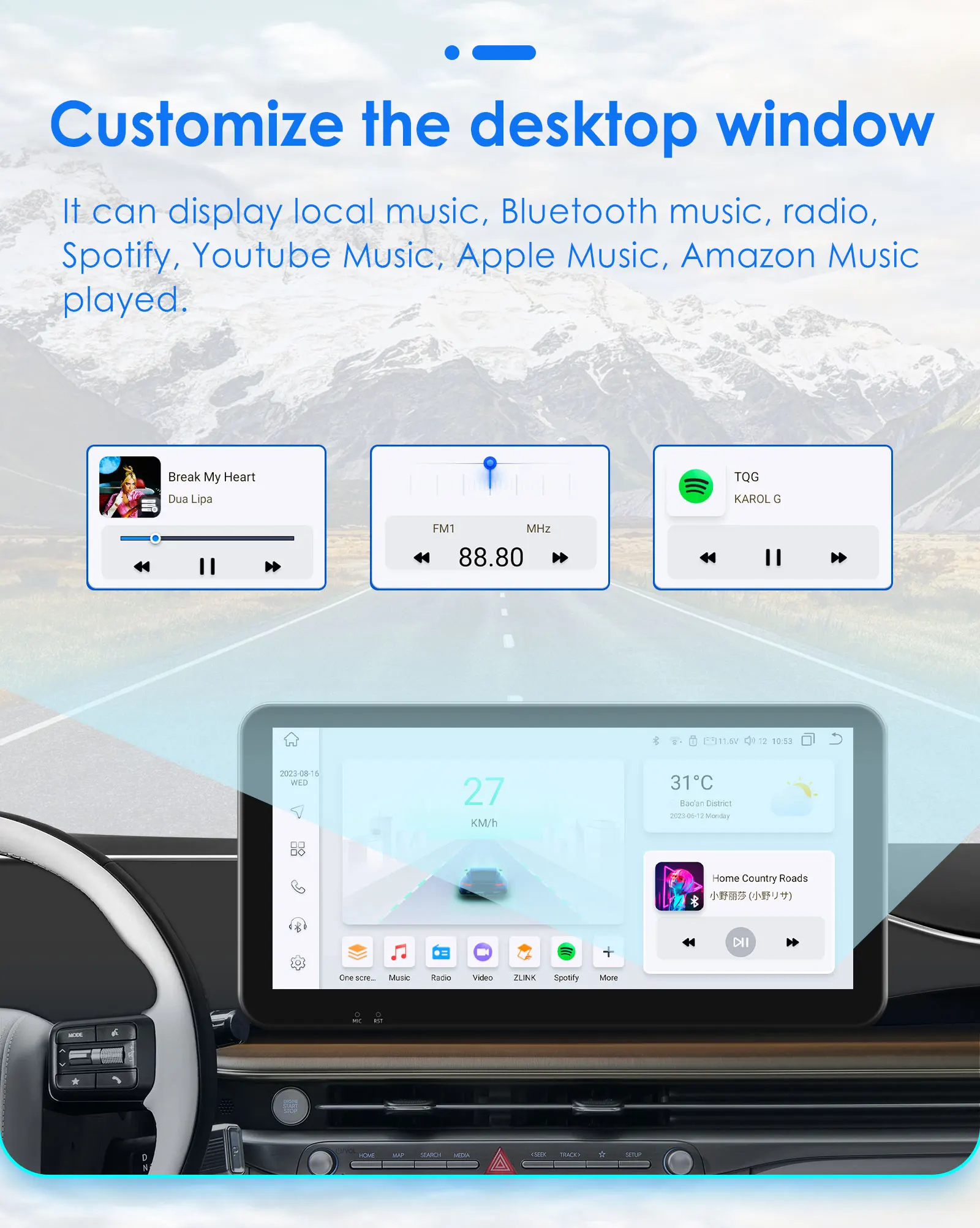 10.34" Hizpo Android Auto Car Radio for Volkswagen VW Golf Touran Passat Polo Jetta Sharan Caddy Skoda Octavia Seat Carplay Navi