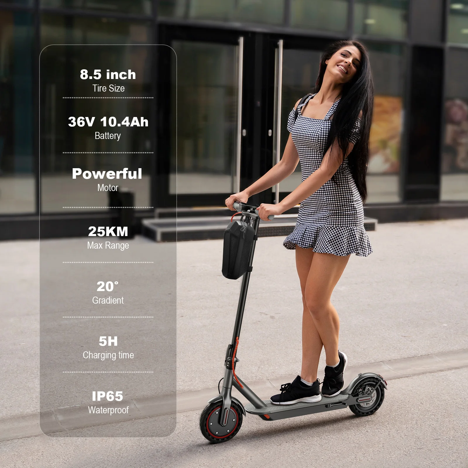 JUICEASE E1 Electric Scooter Powerful Motor 36V 10.4Ah Battery 25KM Long Range Foldable Smart APP Control Adult Commuter EScooter EU Stock