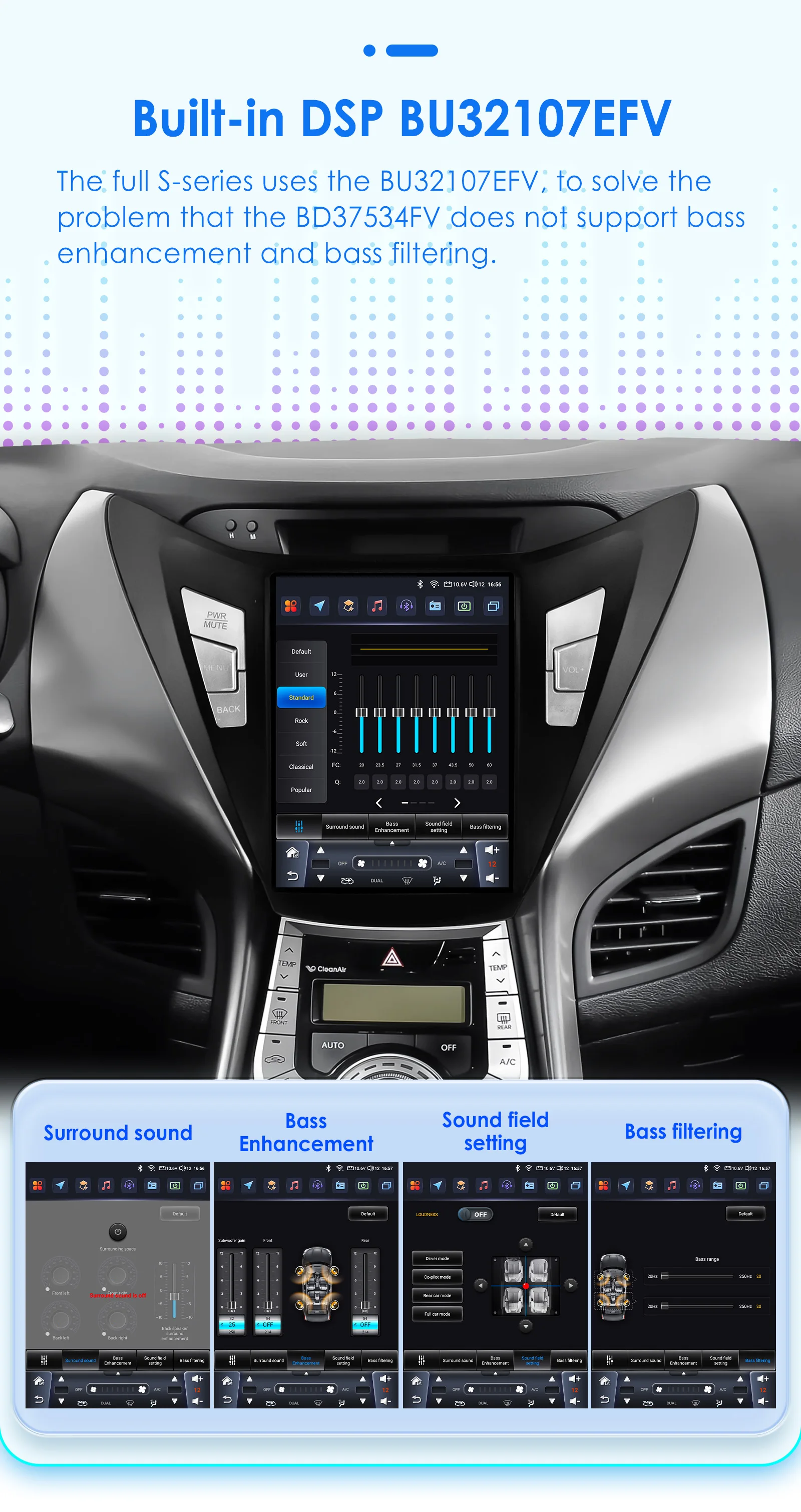 Hizpo 9.7" For Tesla Style For Hyundai Elantra Avante I35 2011-2013 Car Multimedia Player 2din GPS Navigaion CarPlay Android 13