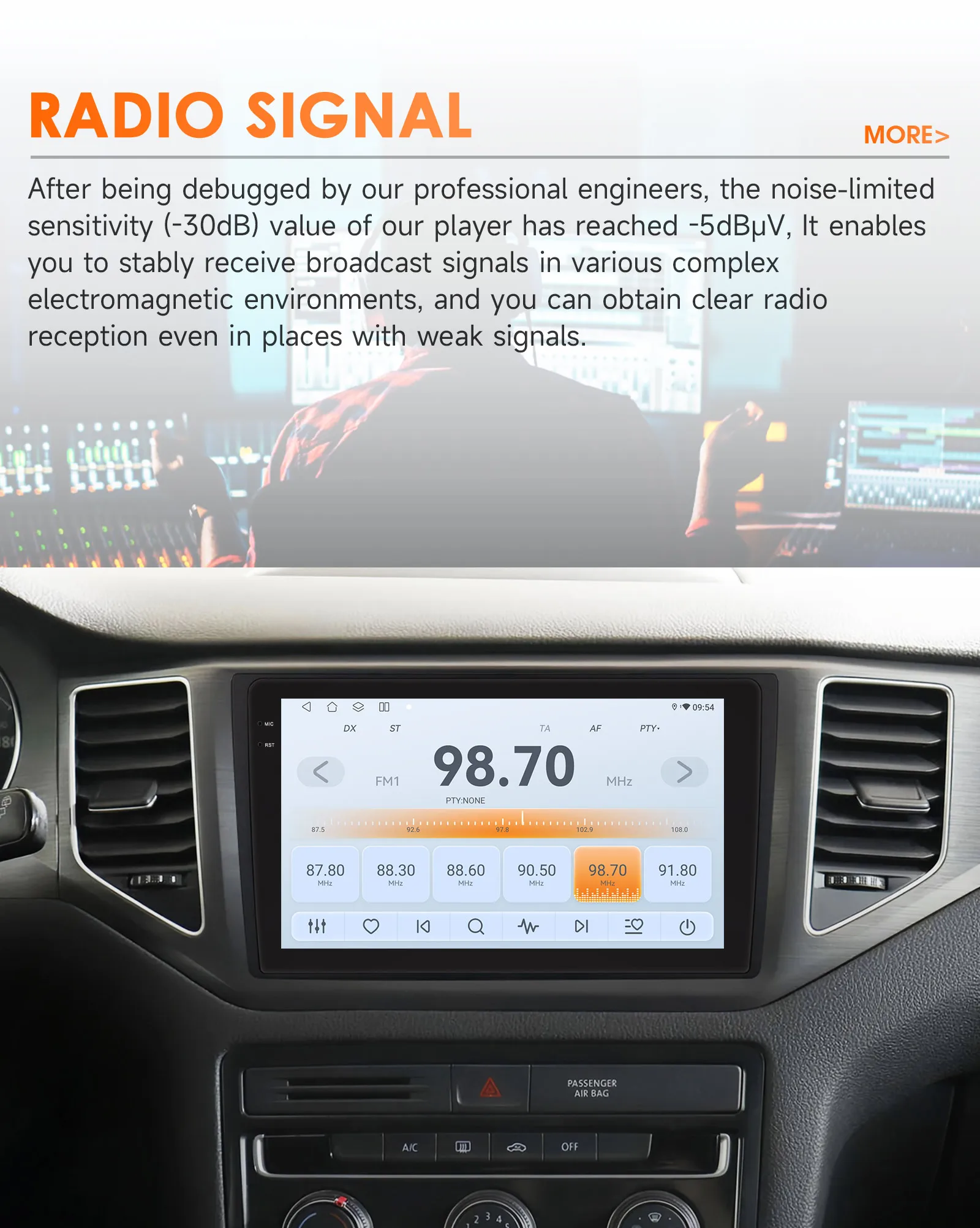 Hizpo Android Auto Radio for VW Volkswagen MQB Polo Plus/T-Cross/Zoals T-Kruis/T- Roc Carplay 4G Car Multimedia GPS Navigation