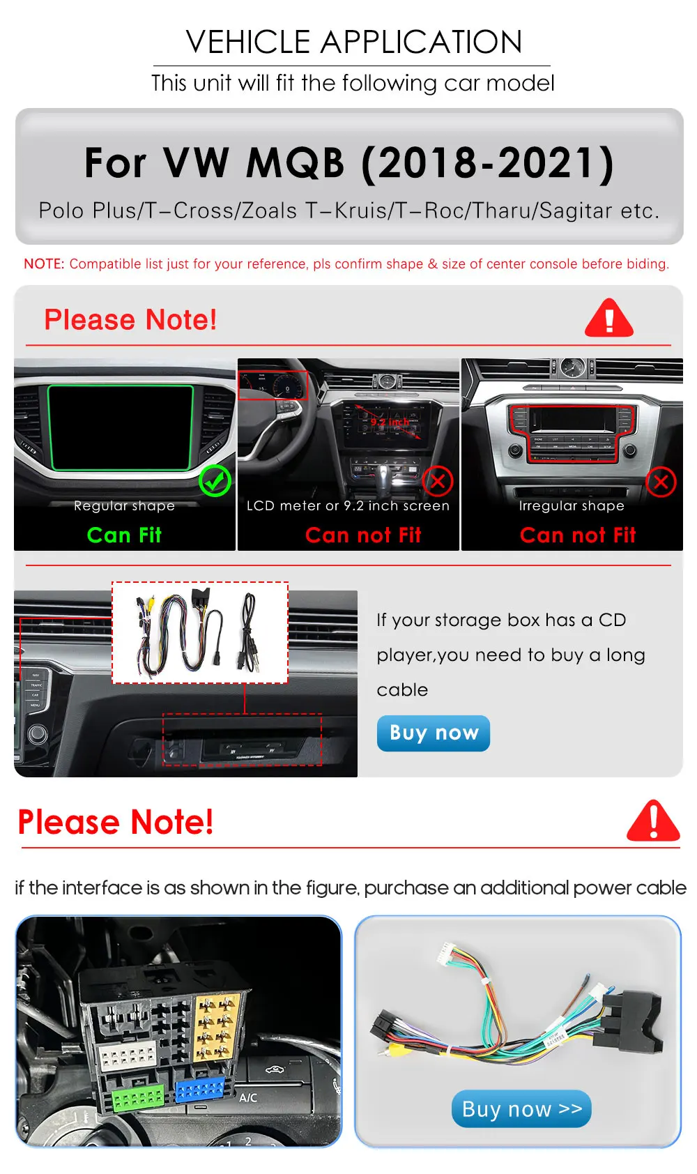 Hizpo Android Auto Radio for VW Volkswagen MQB Polo Plus/T-Cross/Zoals T-Kruis/T- Roc Carplay 4G Car Multimedia GPS Navigation