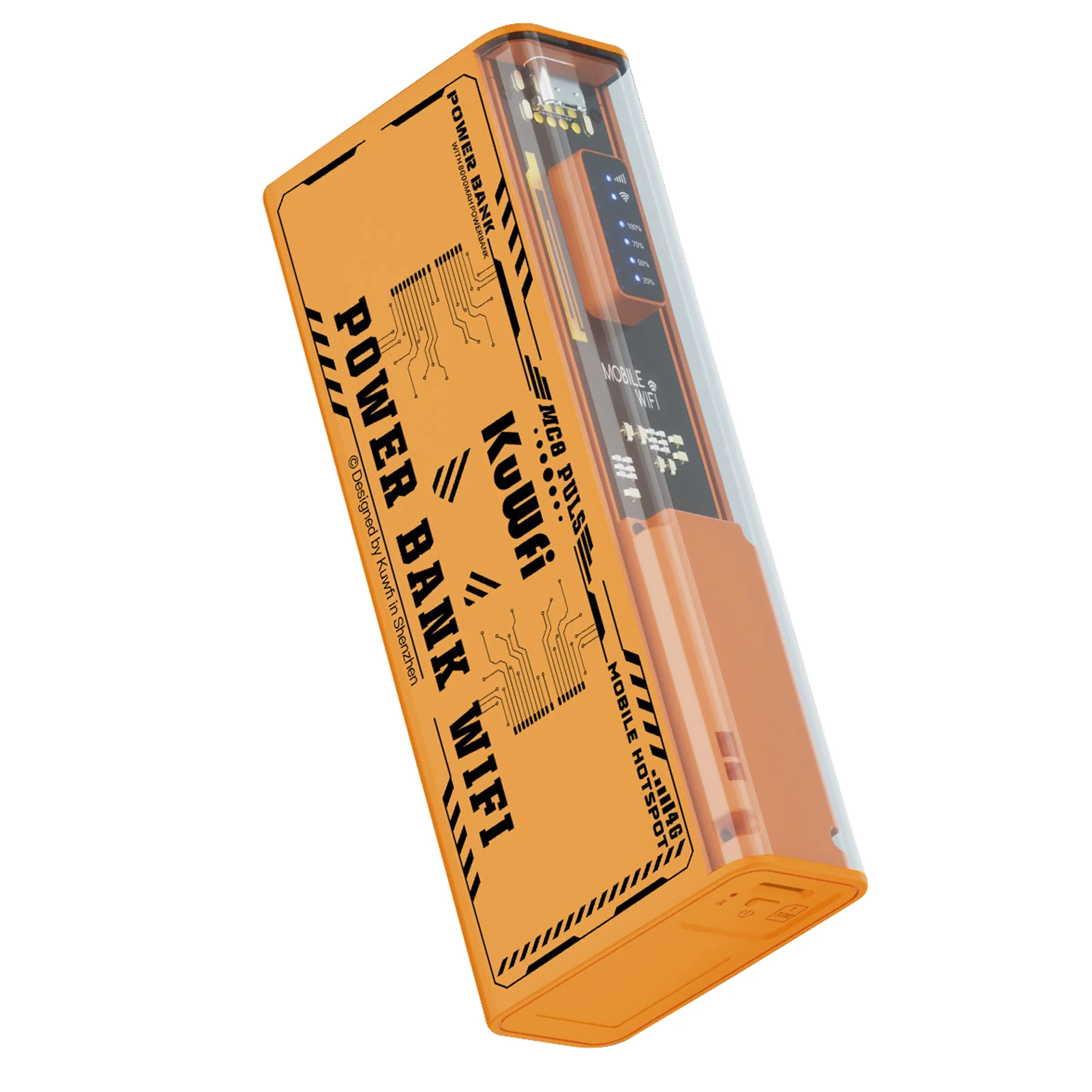 KuWFi 8000mAh 4G Mobile Router 150Mbps Portable Travel Modem Long Battery Life 2.4GHz 5.8Ghz Single Wi-Fi Hotspot as Power Bank