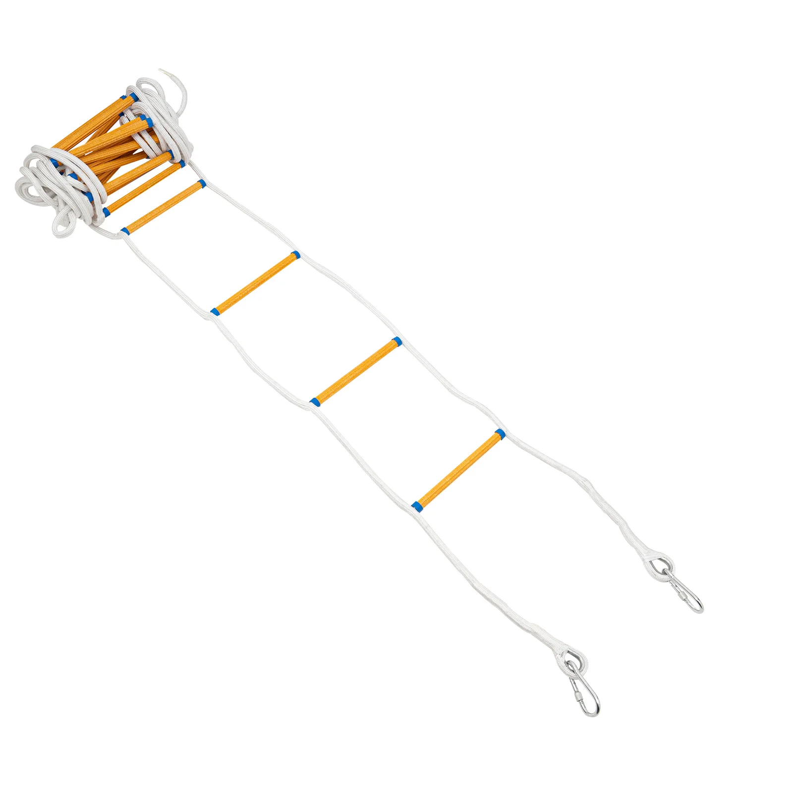 6M/10M Polyester Fabric Emergency Escape Ladder Rope Fire Fighting Ladder for Quick Use in Fire DisasterLoad 200 KG