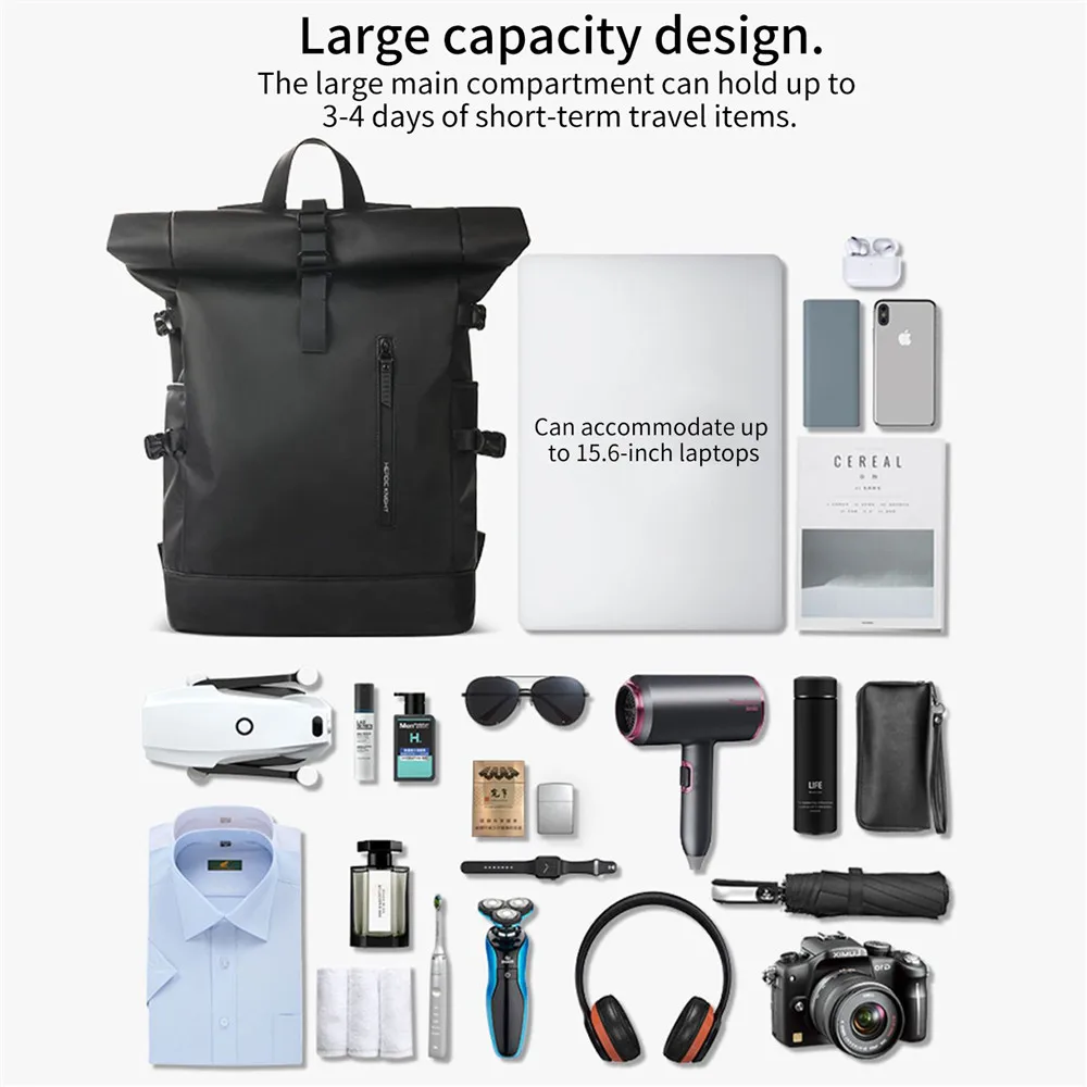 15.6inch Urban Men Business Backpack Fashion Rucksack High Quality Bagpack Large Capacity Multifunction Laptop Backpacks Schoolb