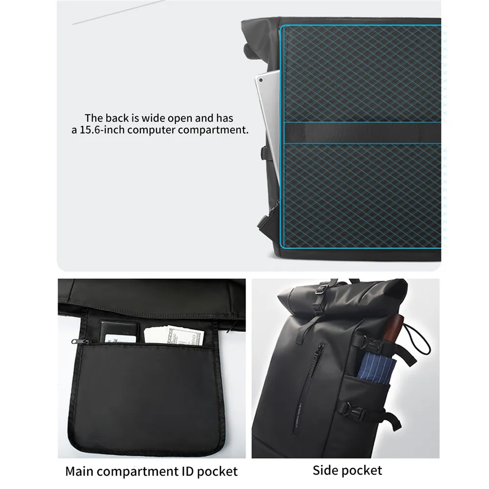 15.6inch Urban Men Business Backpack Fashion Rucksack High Quality Bagpack Large Capacity Multifunction Laptop Backpacks Schoolb
