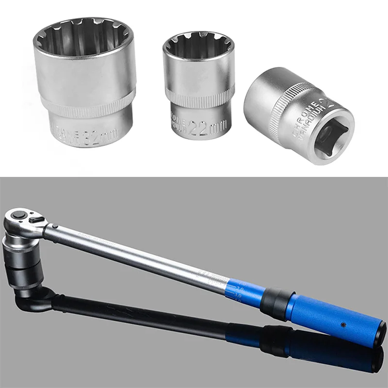 [EU STOCK] 21pc Socket Head Set Ratchet Wrench Tool Plum Socket Plum twelve angle short sleeve Portable Auto Repair Tools
