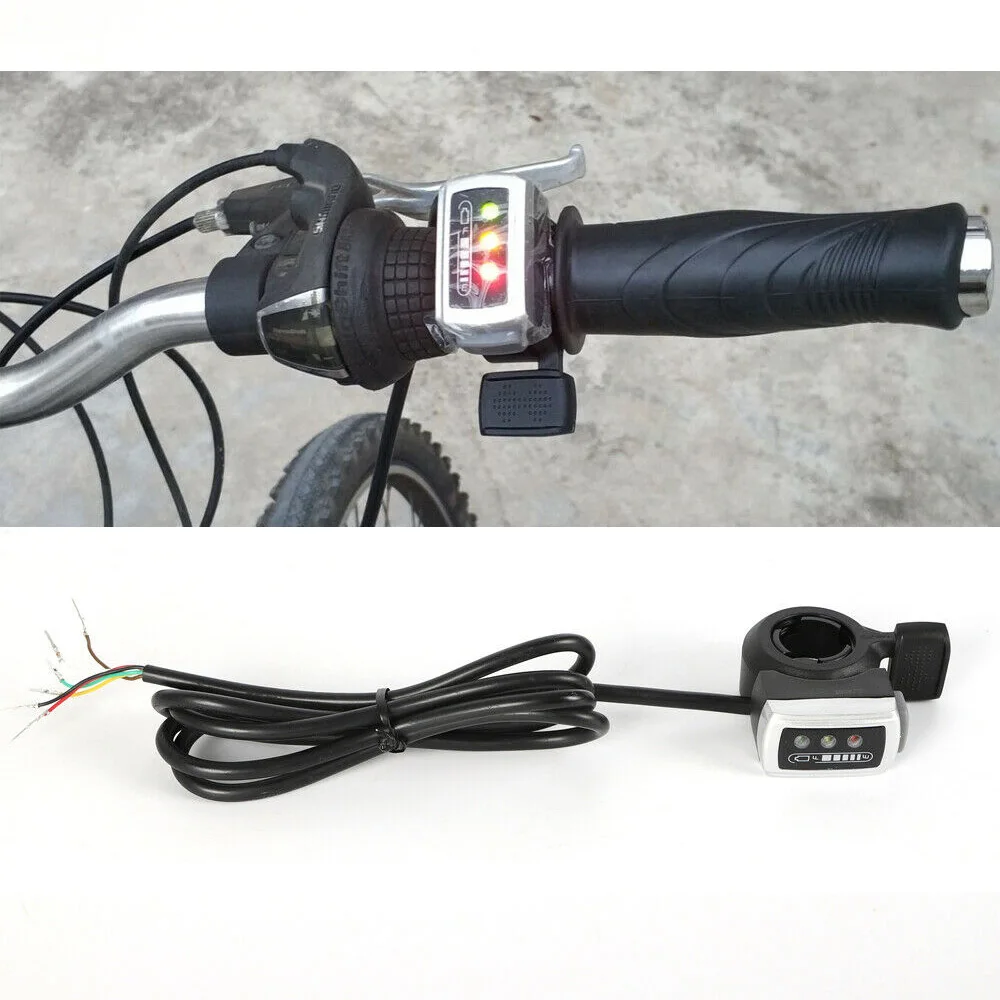 36V 350W Thumb Throttle Electric Bike Left Side Drive Motor Kit Mountain Bike Conversion
