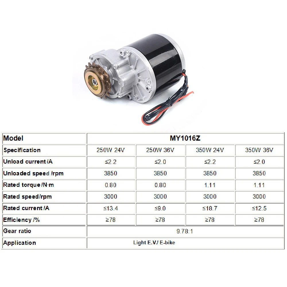 36V 350W Thumb Throttle Electric Bike Left Side Drive Motor Kit Mountain Bike Conversion
